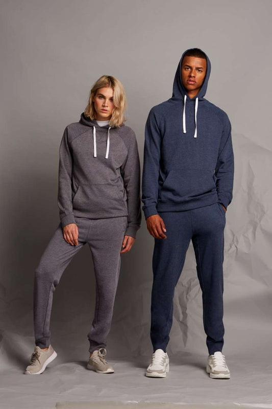 MEN'S FRENCH TERRY HOODIE - Charcoal Marl - Model