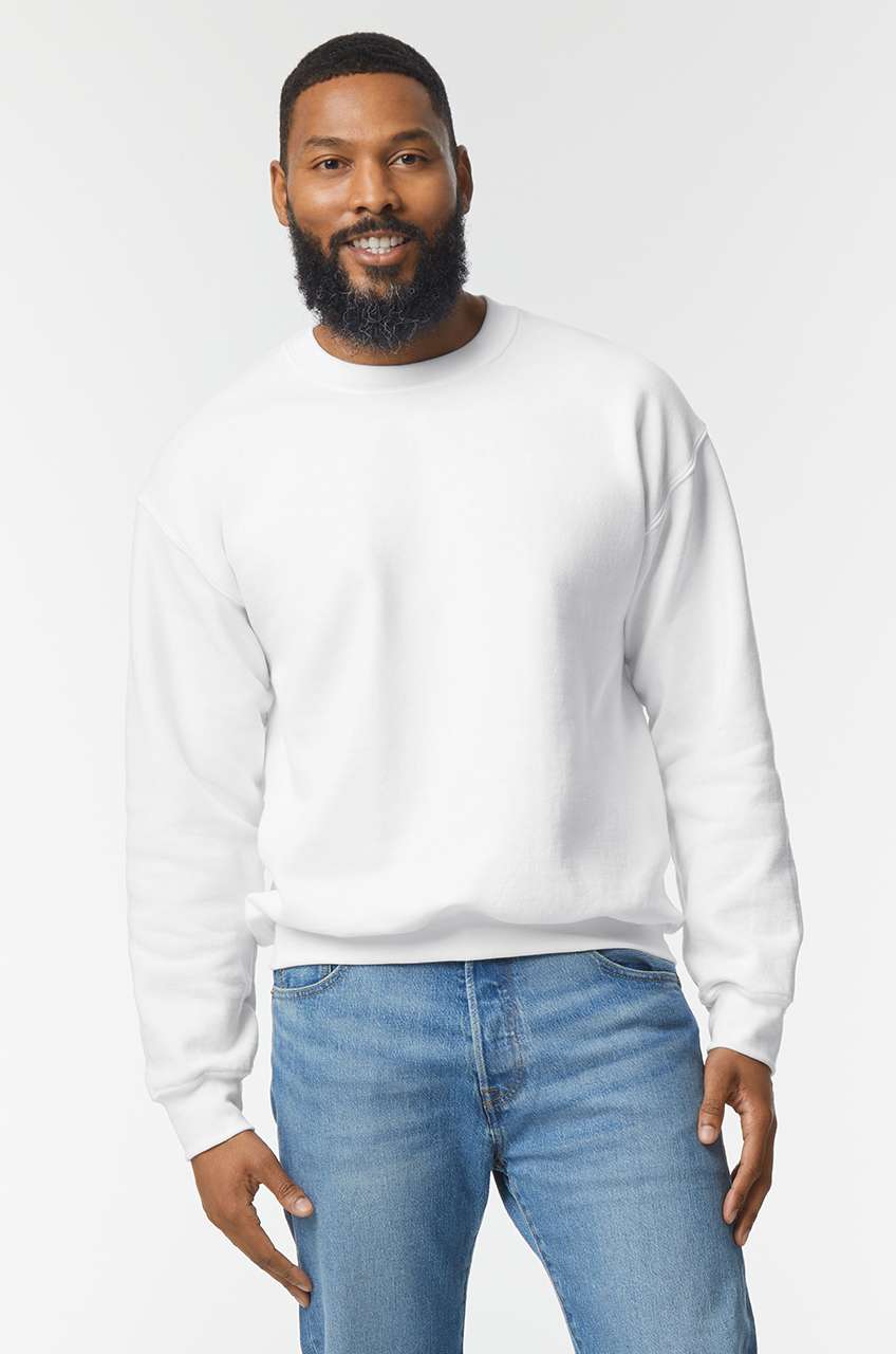 DRYBLEND ® ADULT CREWNECK SWEATSHIRT - Ash - Model