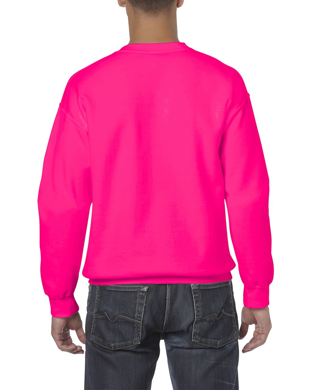 HEAVY BLEND™ ADULT CREWNECK SWEATSHIRT - Safety Pink - Additional