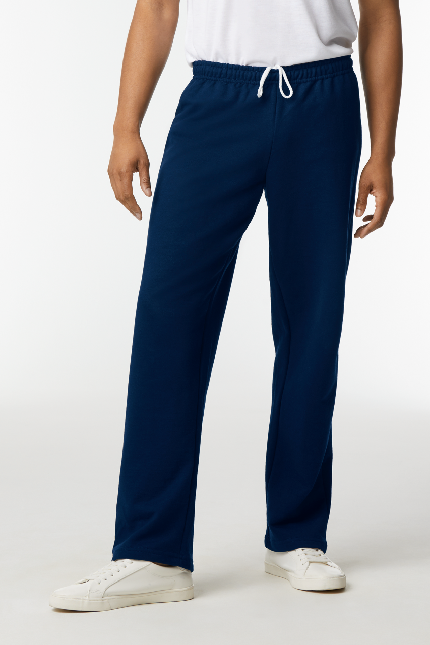 HEAVY BLEND™ ADULT OPEN BOTTOM SWEATPANTS - Black - Additional