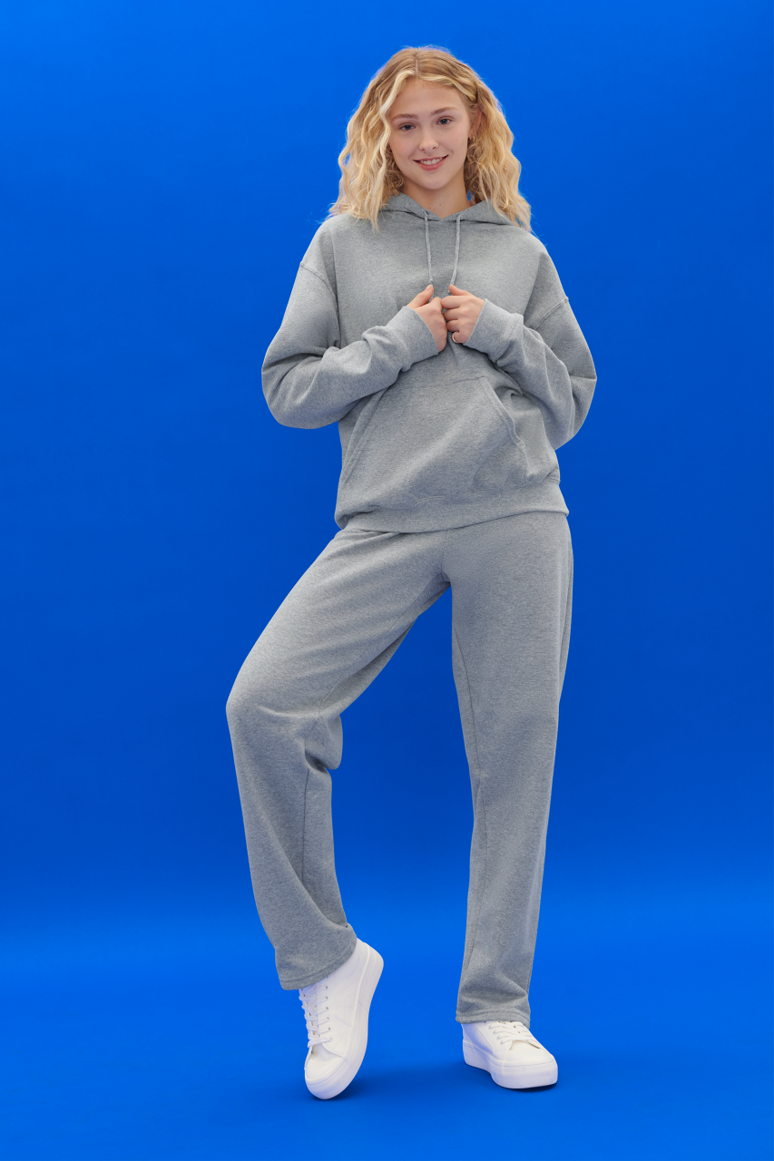 HEAVY BLEND™ ADULT OPEN BOTTOM SWEATPANTS - Black - Additional