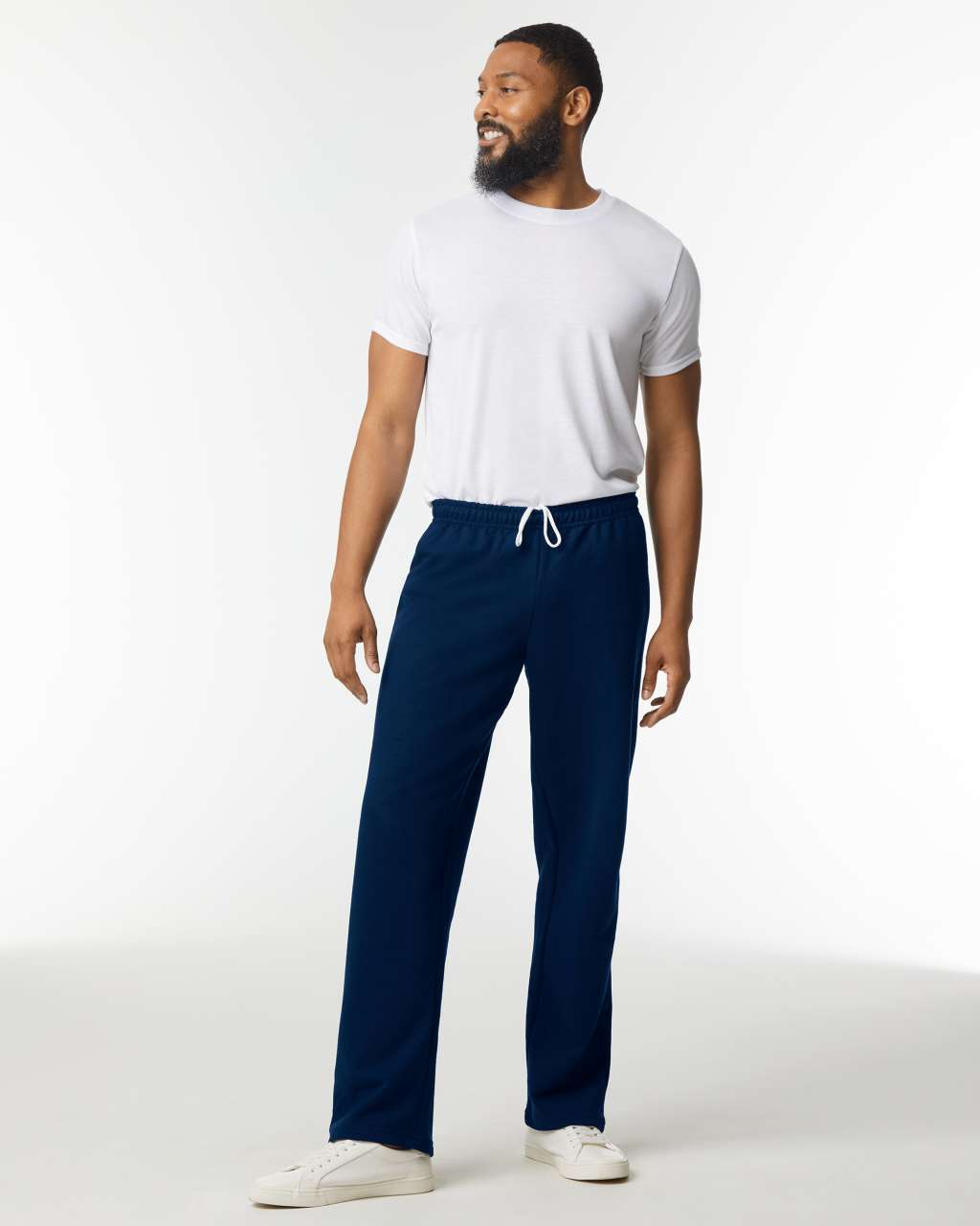 HEAVY BLEND™ ADULT OPEN BOTTOM SWEATPANTS - Black - Additional