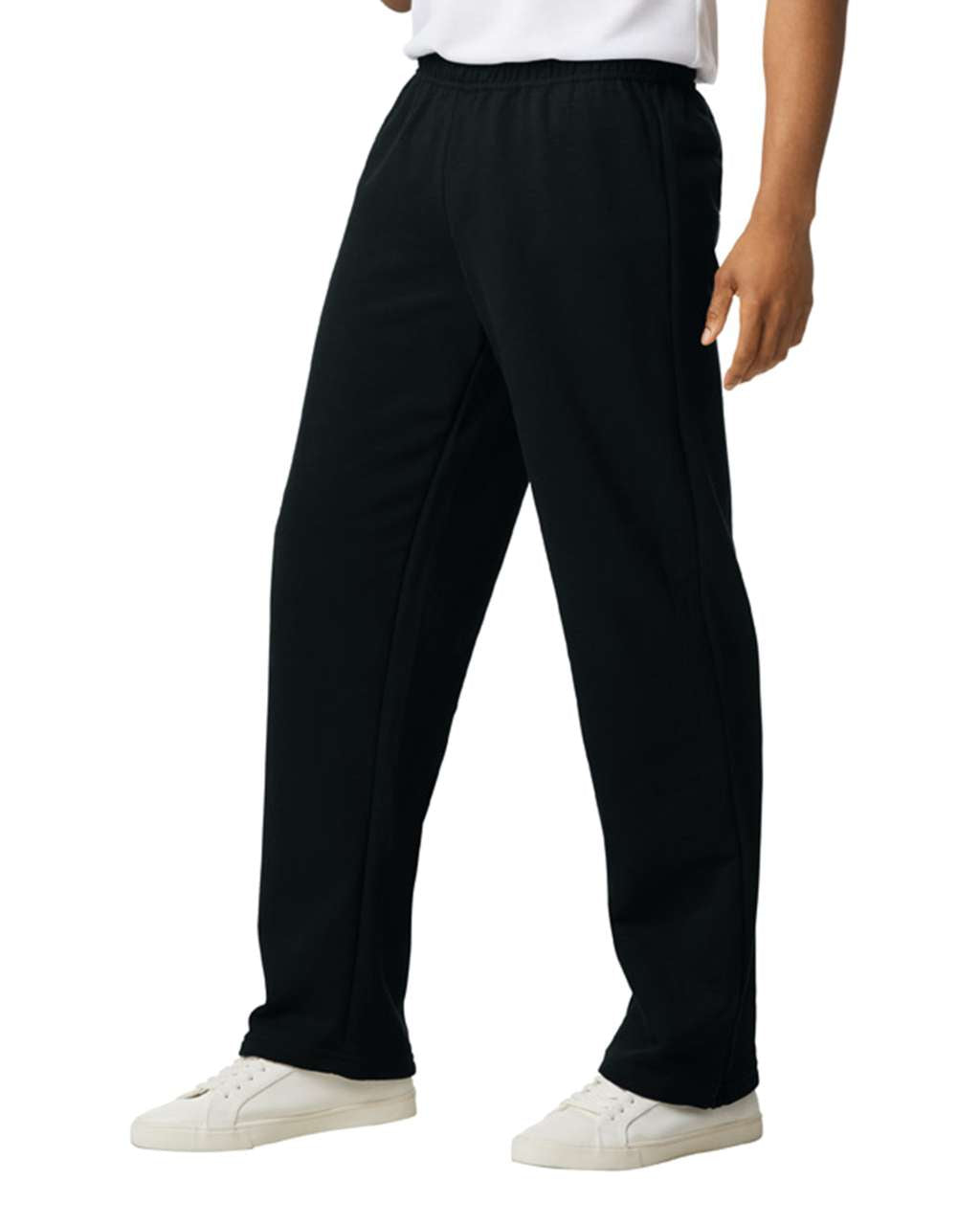 HEAVY BLEND™ ADULT OPEN BOTTOM SWEATPANTS - Black - Additional