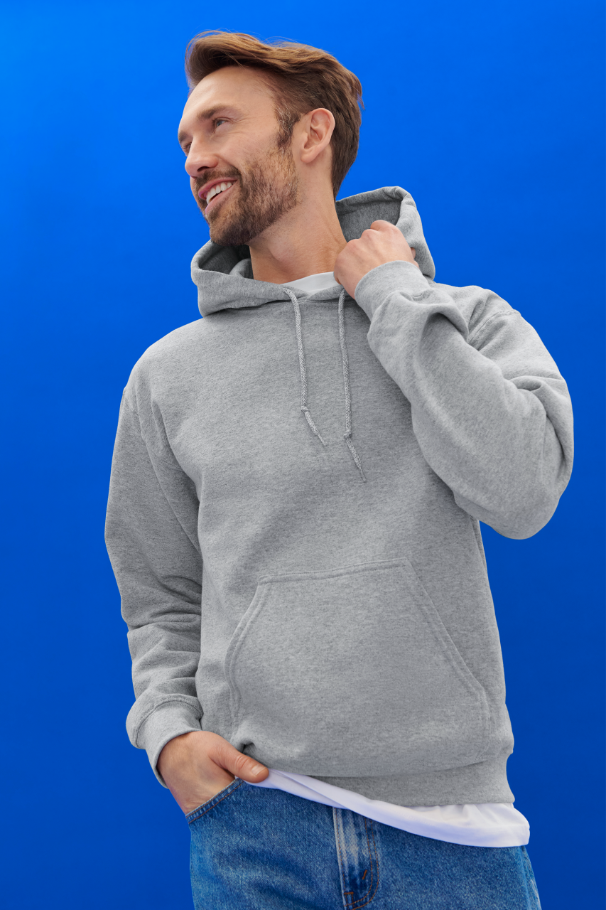 HEAVY BLEND™ ADULT HOODED SWEATSHIRT - Antique Cherry Red - Additional