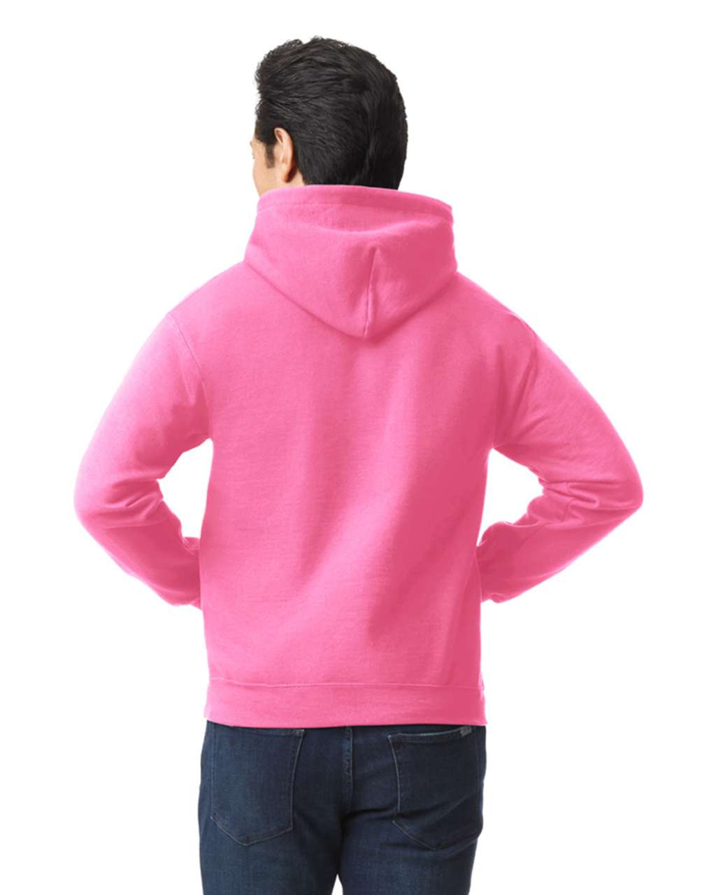 HEAVY BLEND™ ADULT HOODED SWEATSHIRT - Safety Pink - Additional