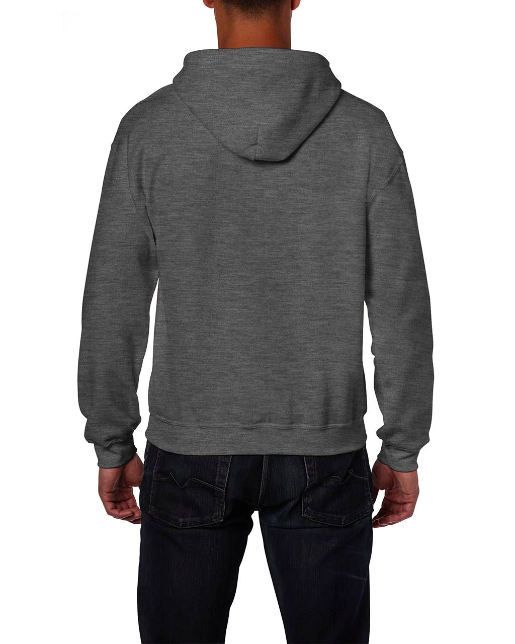HEAVY BLEND™ ADULT FULL ZIP HOODED SWEATSHIRT - Dark Heather - Additional