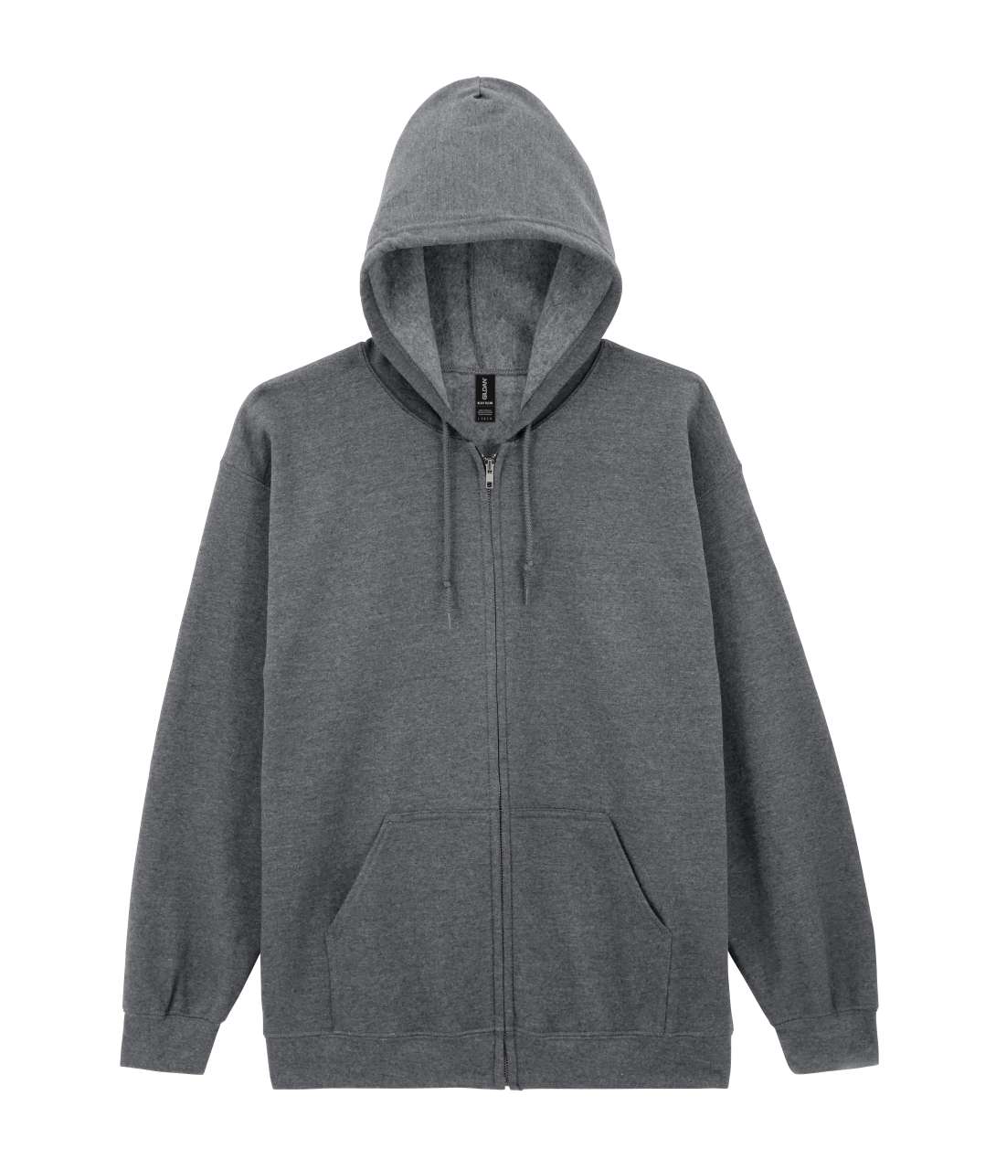 HEAVY BLEND™ ADULT FULL ZIP HOODED SWEATSHIRT - Graphite Heather - Main