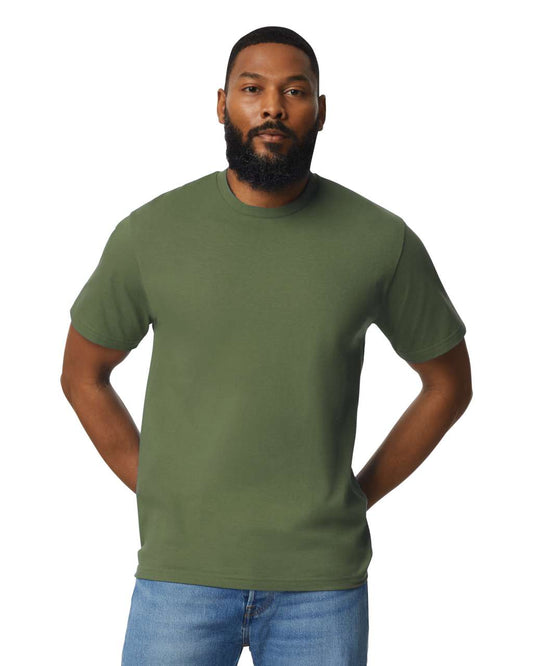 LIGHT COTTON ADULT T-SHIRT - Military Green - colorimageurl