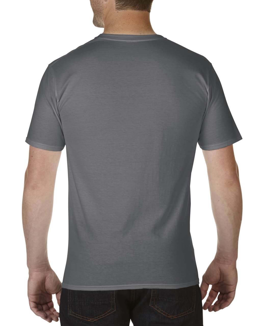 PREMIUM COTTON ® ADULT V-NECK T-SHIRT - Charcoal - Additional