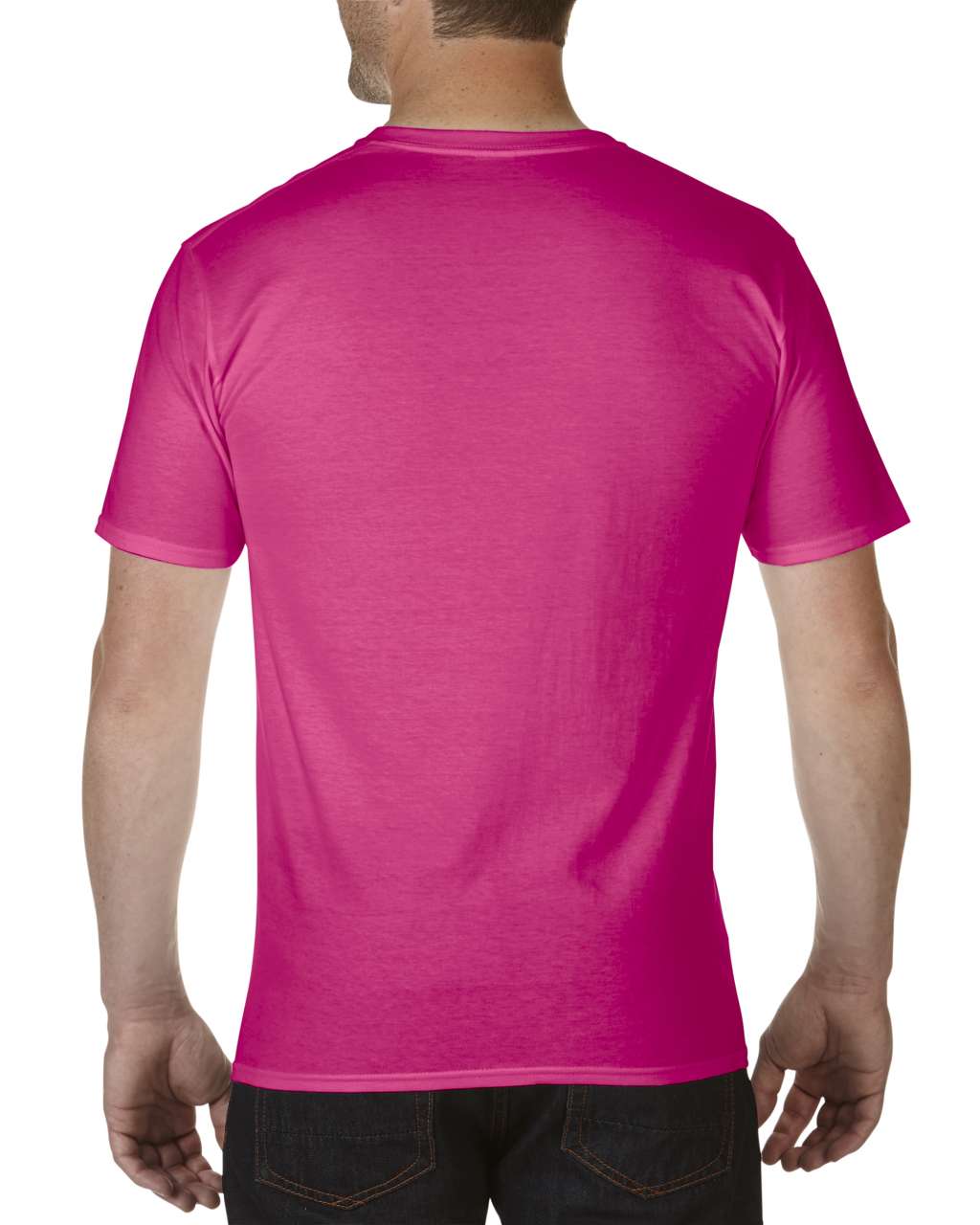 PREMIUM COTTON ® ADULT V-NECK T-SHIRT - Heliconia - Additional