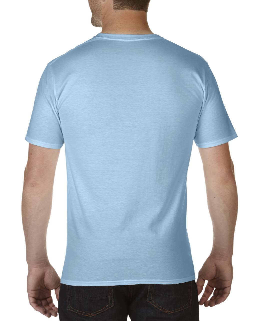 PREMIUM COTTON ® ADULT V-NECK T-SHIRT - Light Blue - Additional