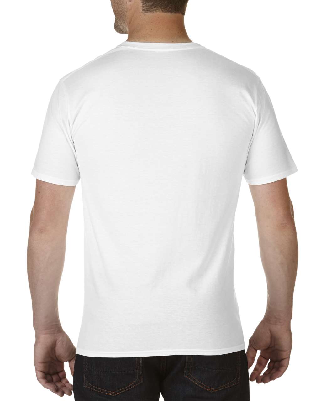 PREMIUM COTTON ® ADULT V-NECK T-SHIRT - White - Additional