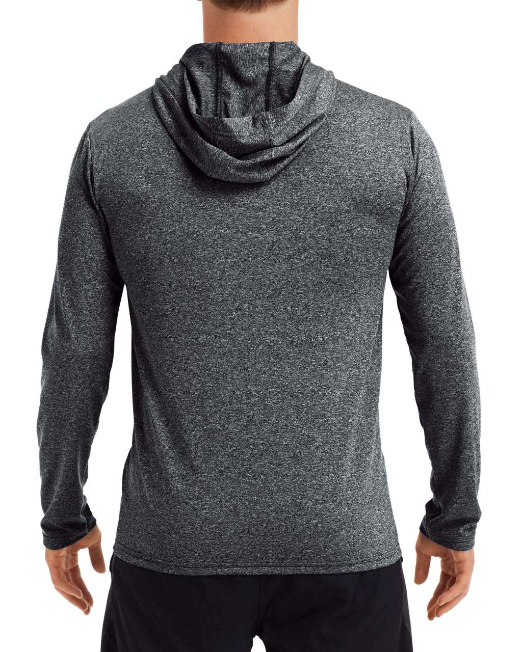 PERFORMANCE ® ADULT HOODED T-SHIRT - Heather Sport Black - Additional