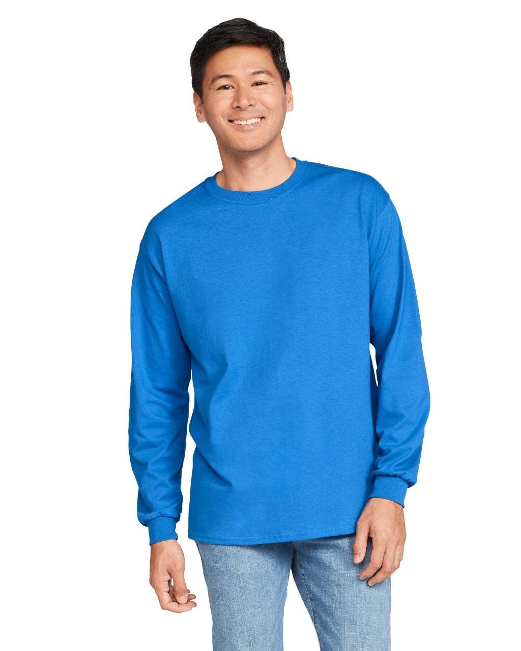 GILDAN<SUP>®</SUP> HEAVY COTTON™ ADULT LONG SLEEVE T-SHIRT - Model Image