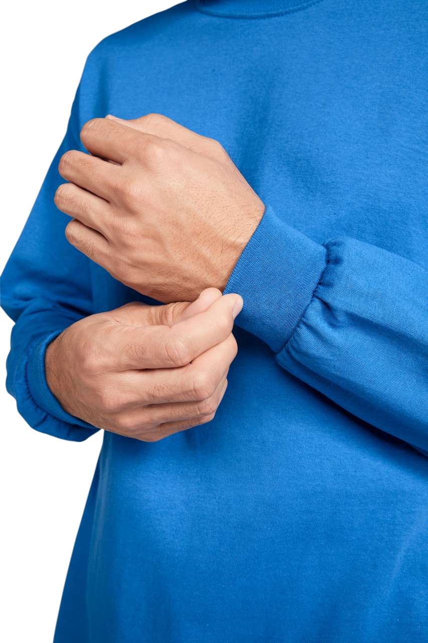 GILDAN ® HEAVY COTTON™ ADULT LONG SLEEVE T-SHIRT - Navy - Additional