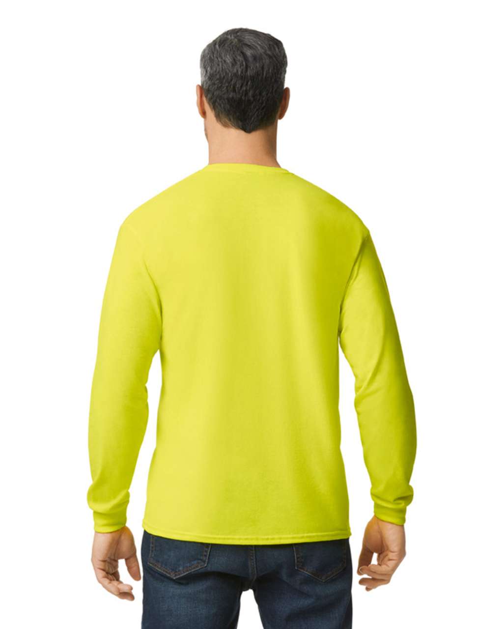 GILDAN ® HEAVY COTTON™ ADULT LONG SLEEVE T-SHIRT - Safety Green - Additional