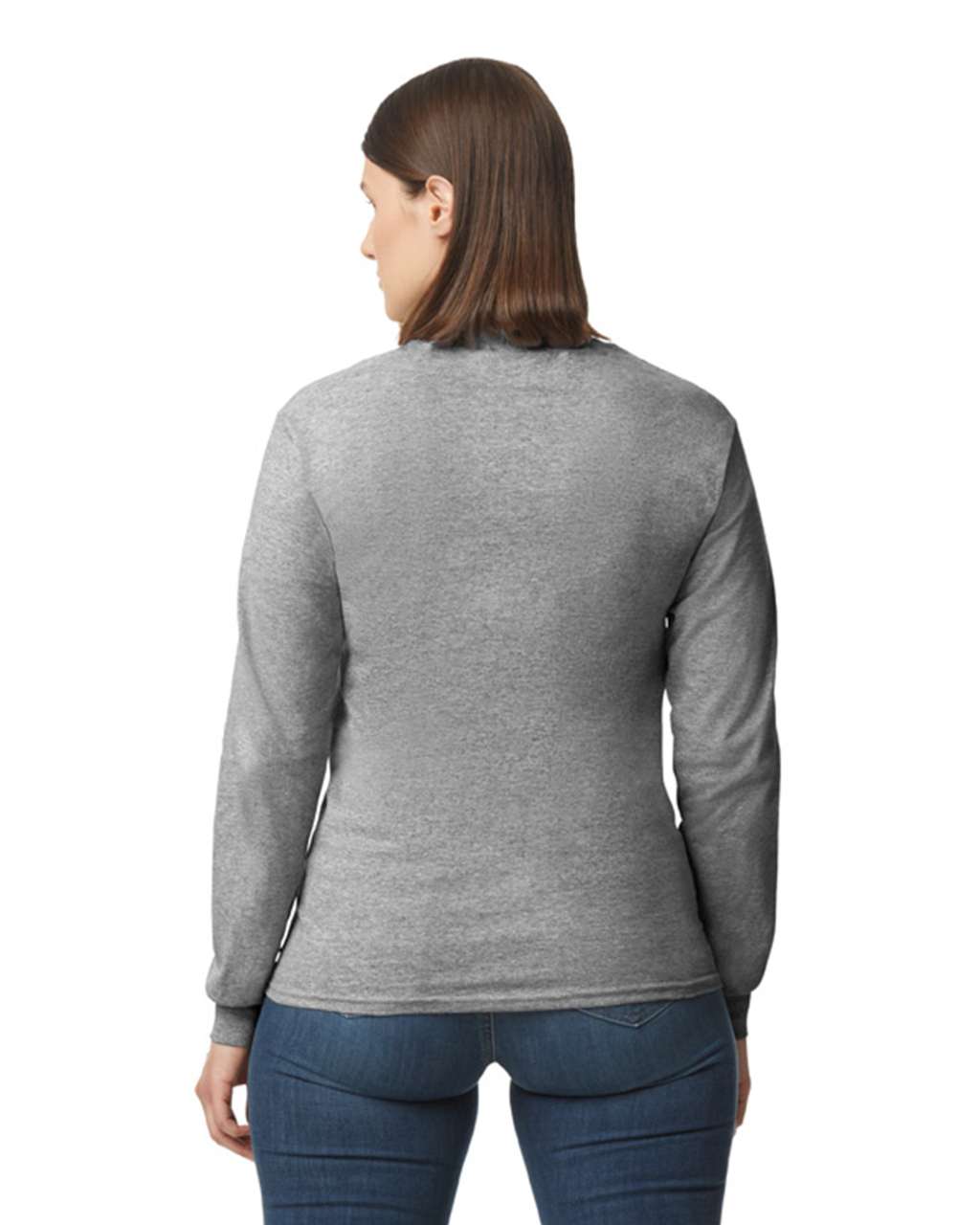 GILDAN ® HEAVY COTTON™ ADULT LONG SLEEVE T-SHIRT - Sport Grey - Additional