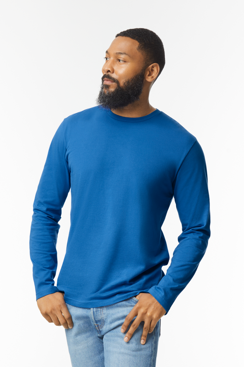 SOFTSTYLE ® ADULT LONG SLEEVE T-SHIRT - Royal - Additional
