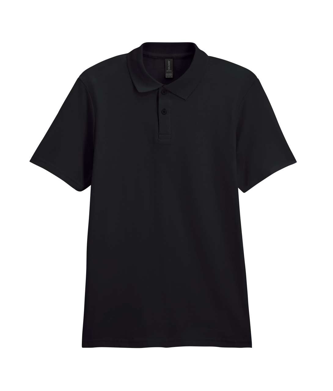 SOFTSTYLE ® ADULT DOUBLE PIQUÉ POLO - Black - Main
