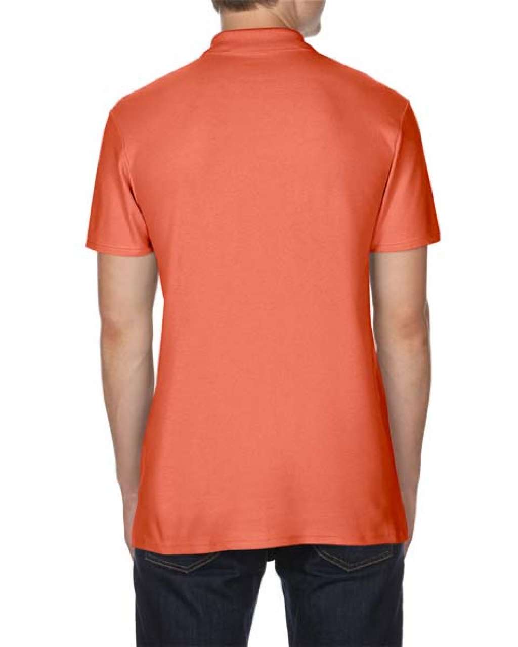 SOFTSTYLE ® ADULT DOUBLE PIQUÉ POLO - Bright Salmon - Additional