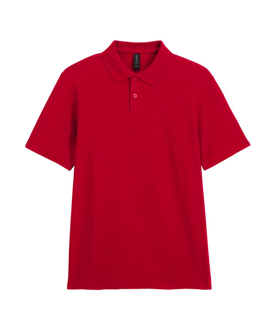 SOFTSTYLE ® ADULT DOUBLE PIQUÉ POLO - Cherry Red - Main