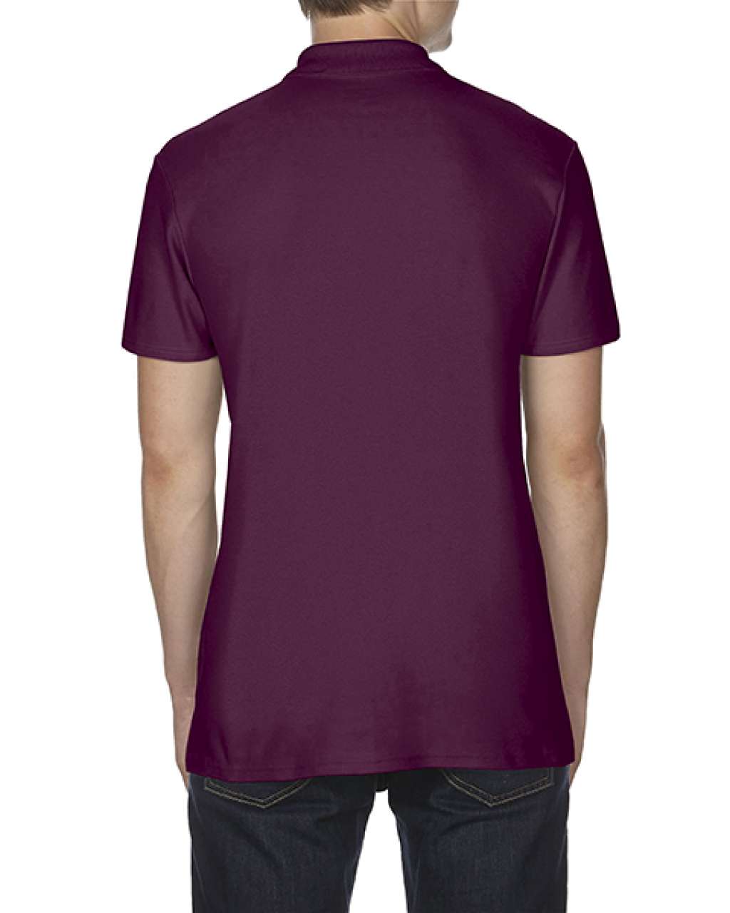 SOFTSTYLE ® ADULT DOUBLE PIQUÉ POLO - Maroon - Additional