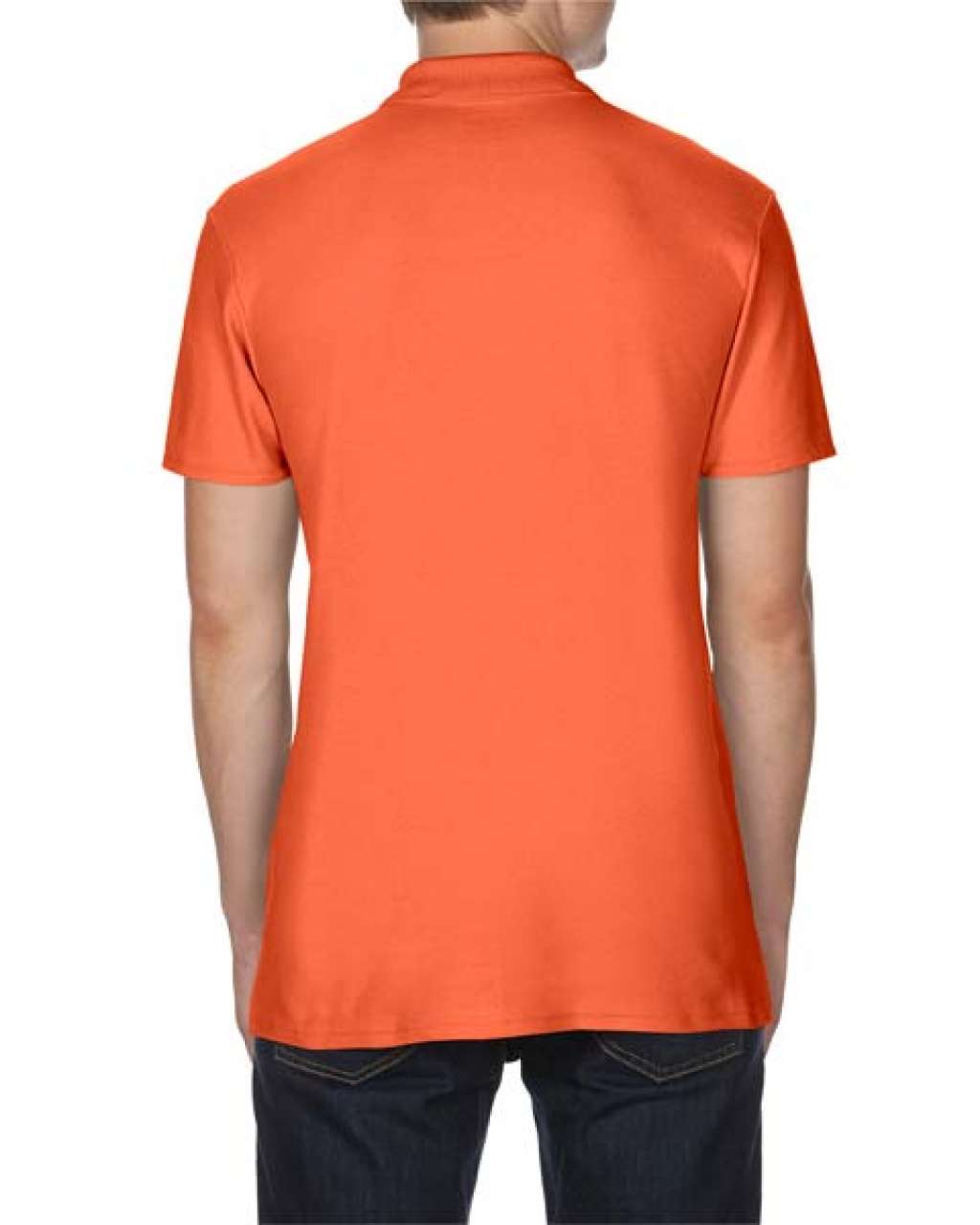 SOFTSTYLE ® ADULT DOUBLE PIQUÉ POLO - Orange - Additional