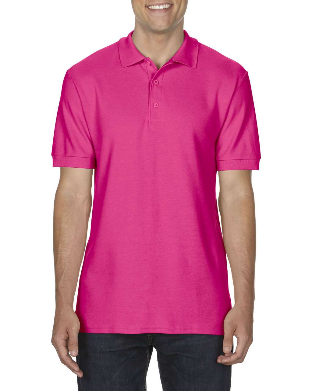 PREMIUM COTTON ® ADULT DOUBLE PIQUÉ POLO - Heliconia - Main