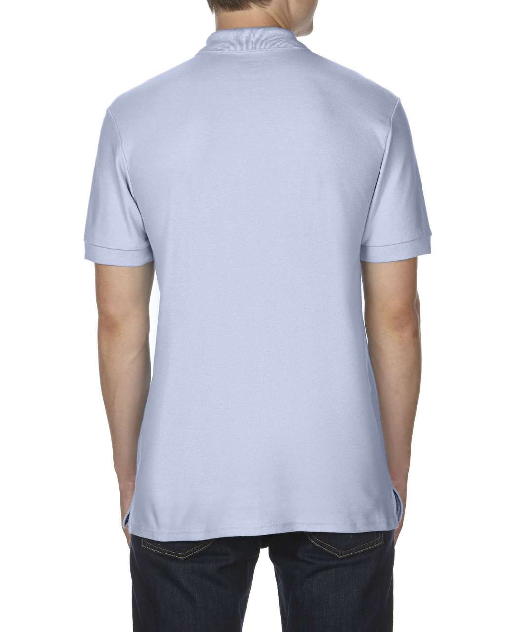 PREMIUM COTTON ® ADULT DOUBLE PIQUÉ POLO - Light Blue - Additional