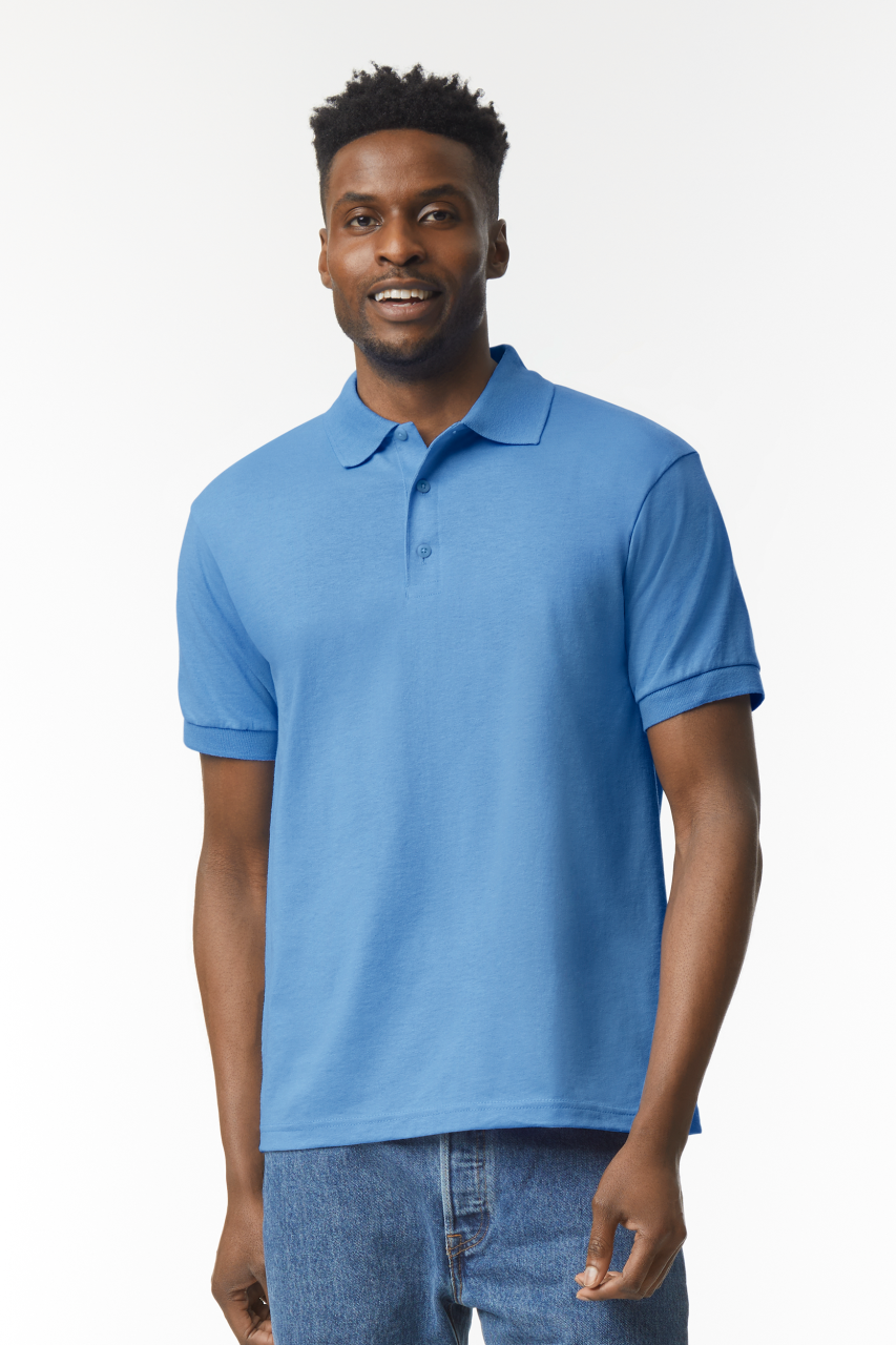 DRYBLEND® ADULT JERSEY POLO - Black - Model