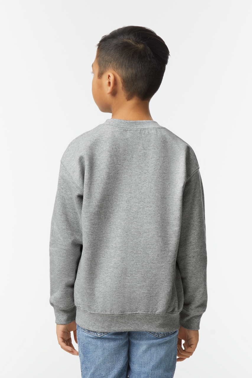 HEAVY BLEND™ YOUTH CREWNECK SWEATSHIRT - Black - Additional