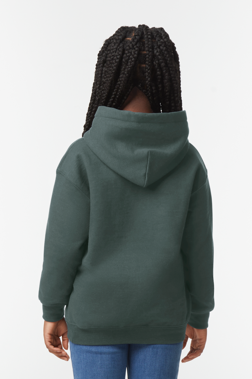 HEAVY BLEND™ YOUTH HOODED SWEATSHIRT - Black - Additional