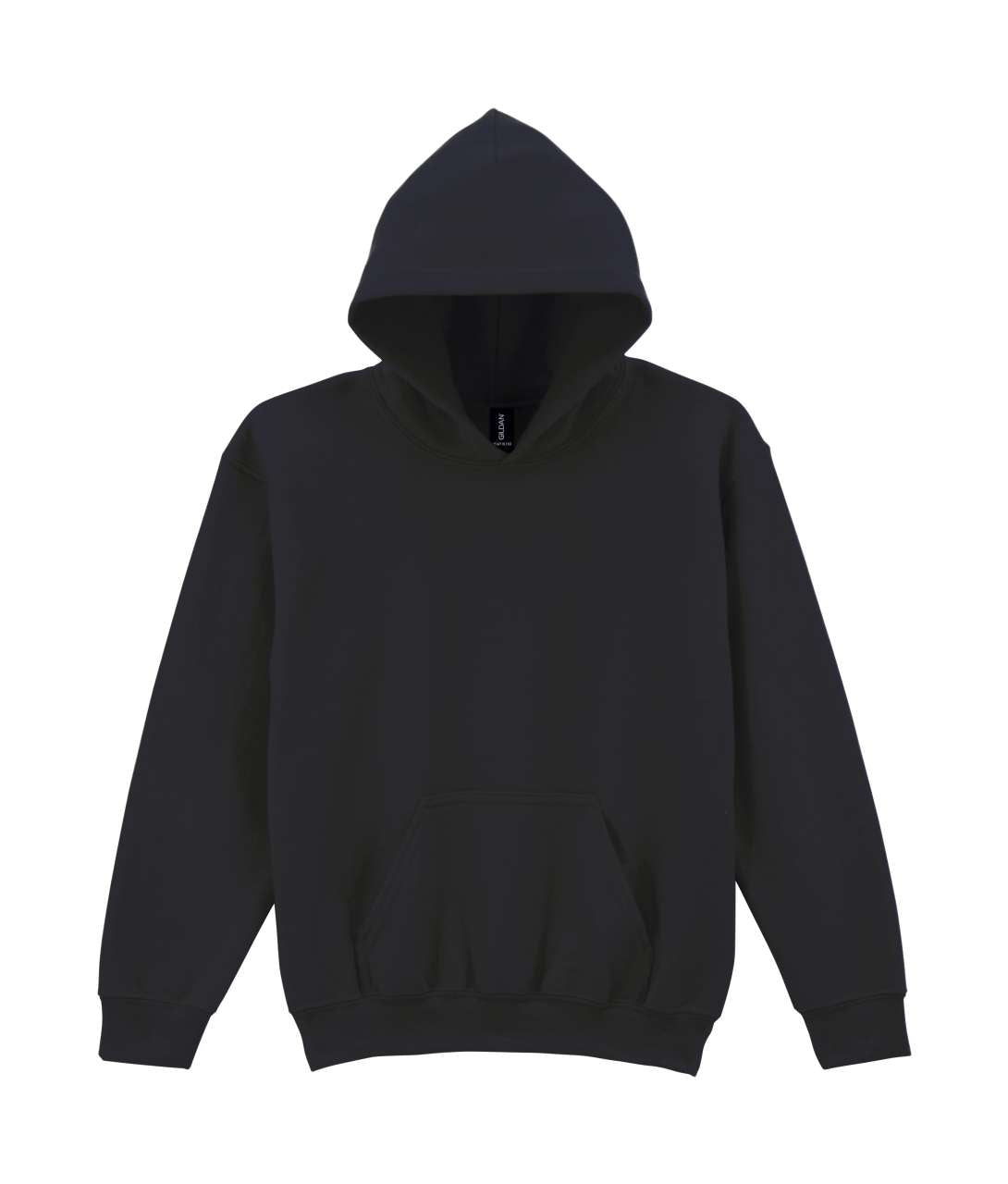 HEAVY BLEND™ YOUTH HOODED SWEATSHIRT - Black - Main