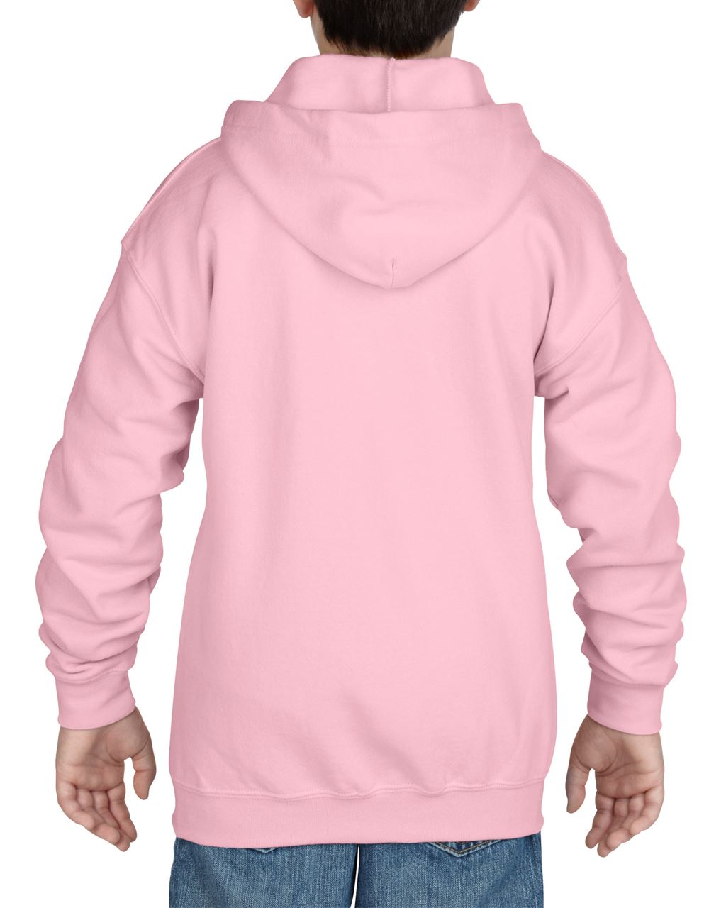HEAVY BLEND™ YOUTH FULL ZIP HOODED SWEATSHIRT - Light Pink - Additional
