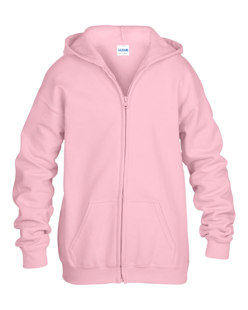 HEAVY BLEND™ YOUTH FULL ZIP HOODED SWEATSHIRT - Light Pink - Additional