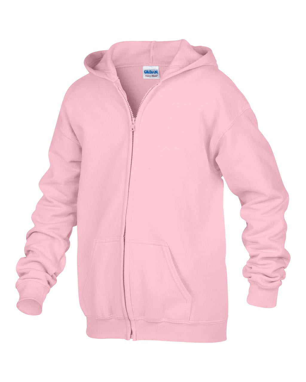 HEAVY BLEND™ YOUTH FULL ZIP HOODED SWEATSHIRT - Light Pink - Additional