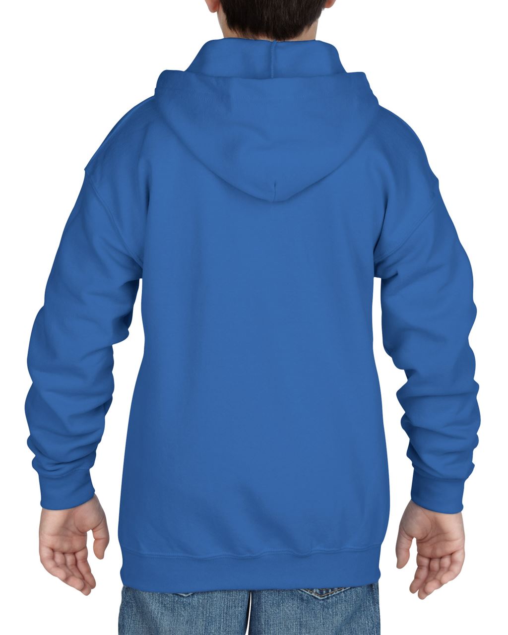 HEAVY BLEND™ YOUTH FULL ZIP HOODED SWEATSHIRT - Royal - Additional