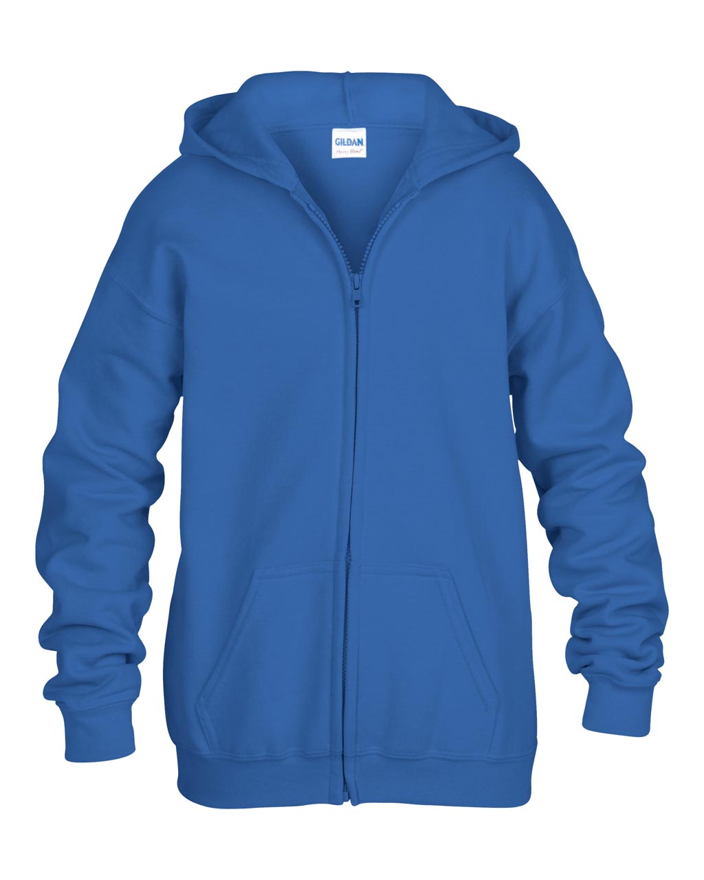 HEAVY BLEND™ YOUTH FULL ZIP HOODED SWEATSHIRT - Royal - Additional