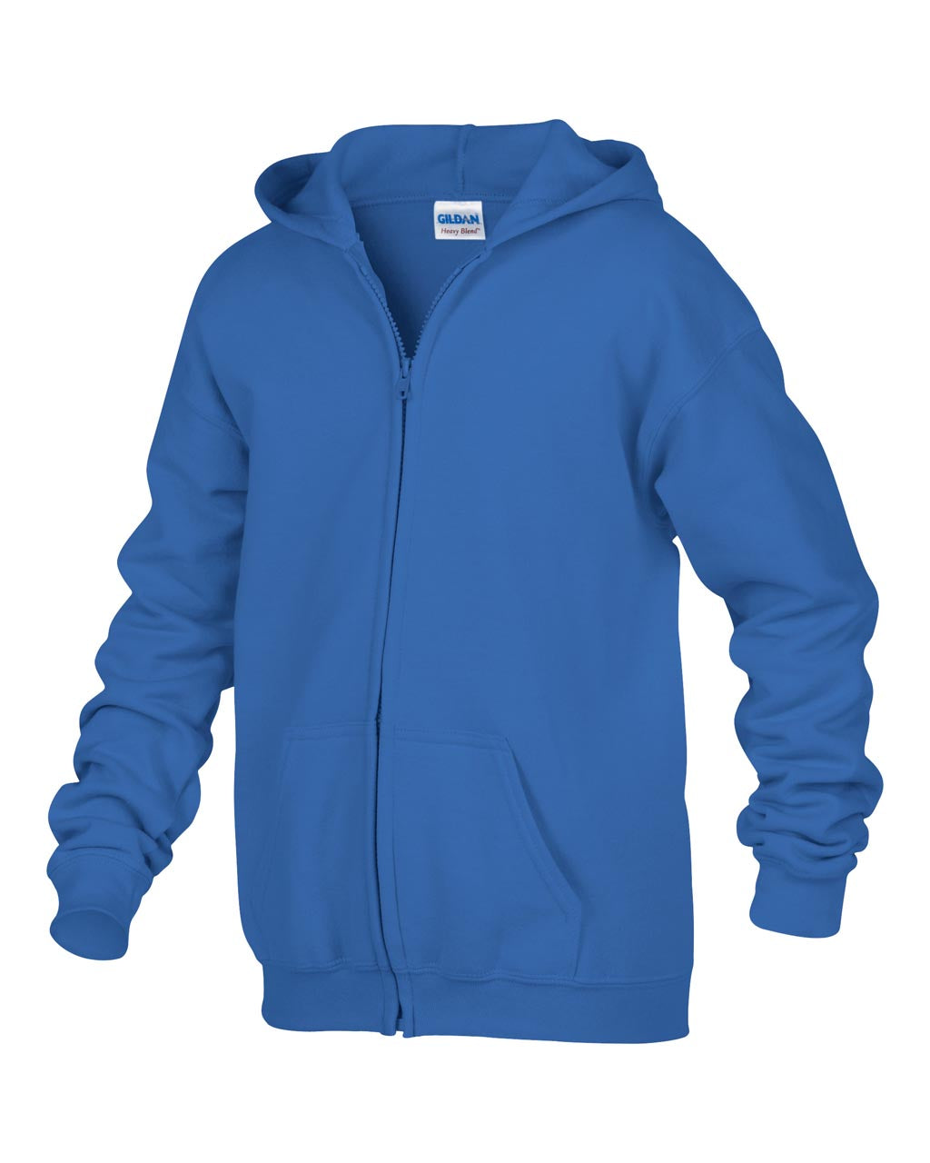 HEAVY BLEND™ YOUTH FULL ZIP HOODED SWEATSHIRT - Royal - Additional