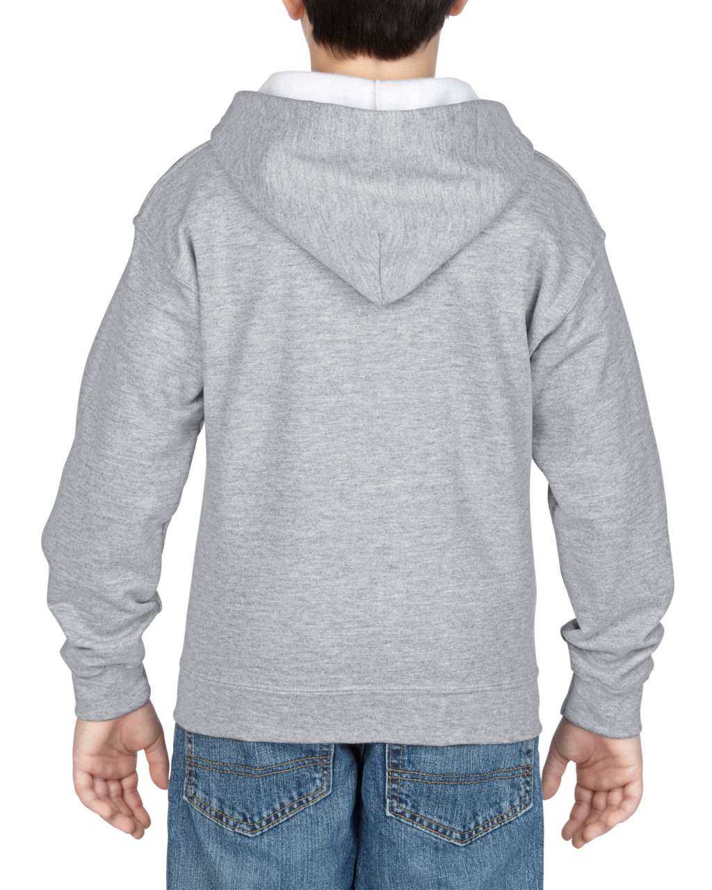 HEAVY BLEND™ YOUTH FULL ZIP HOODED SWEATSHIRT - Sport Grey - Additional