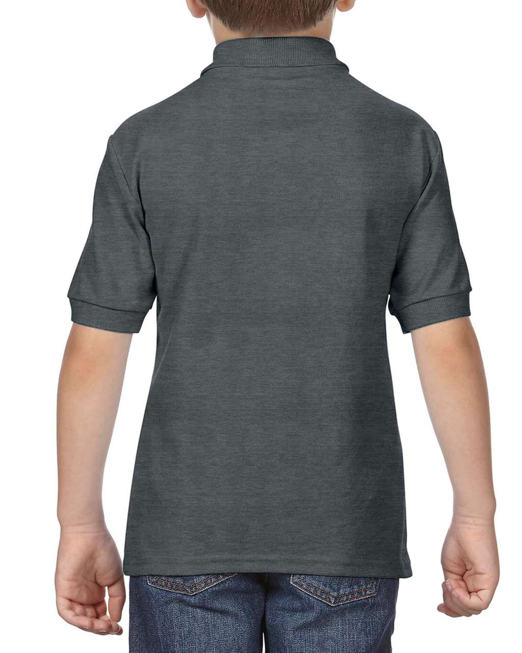DRYBLEND ® YOUTH DOUBLE PIQUÉ POLO SHIRT - Dark Heather - Additional