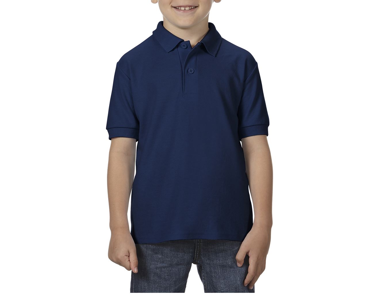 DRYBLEND ® YOUTH DOUBLE PIQUÉ POLO SHIRT - Navy - Main