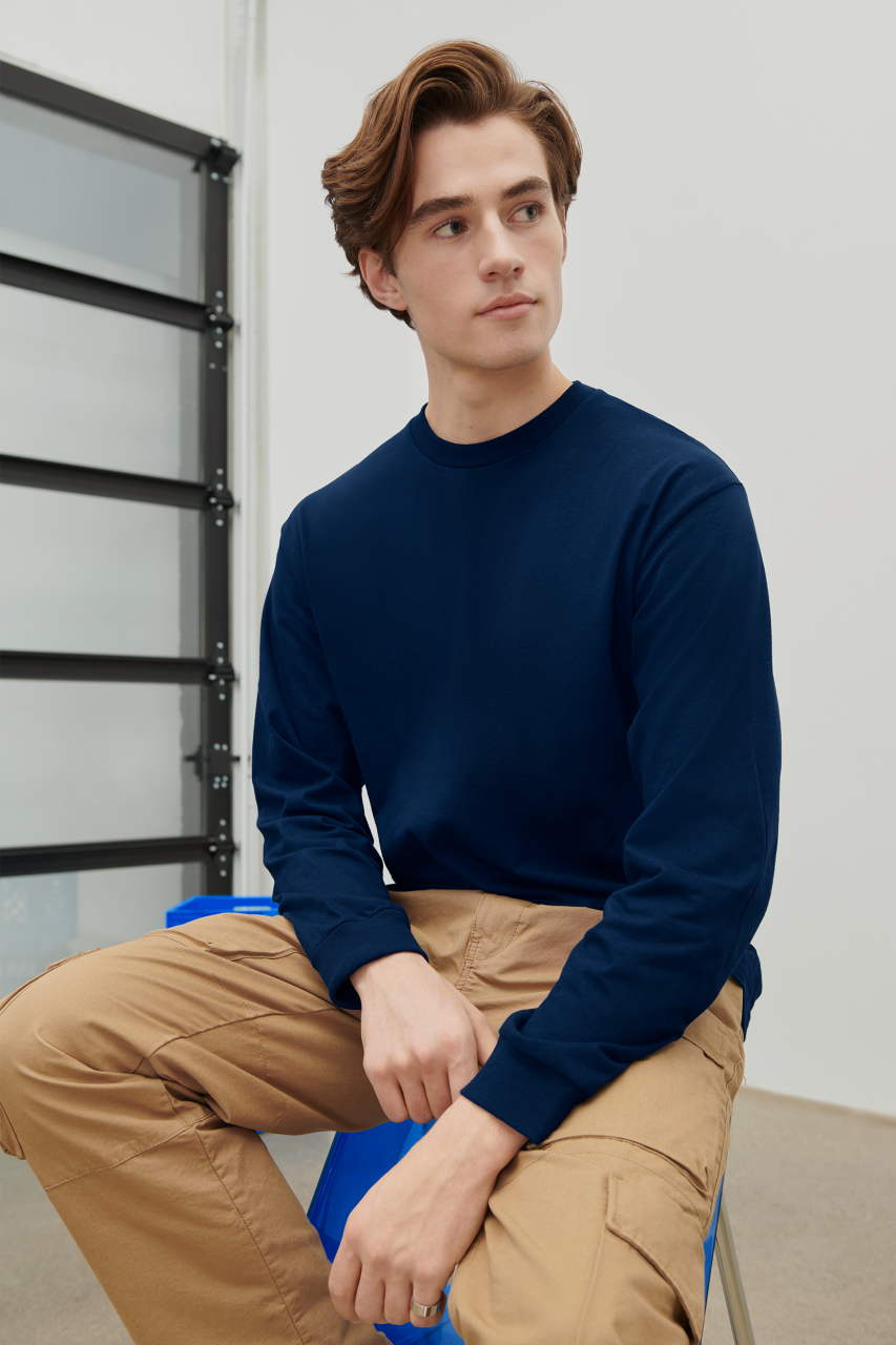 HAMMER ADULT LONG SLEEVE T-SHIRT - Sport Dark Navy - Additional