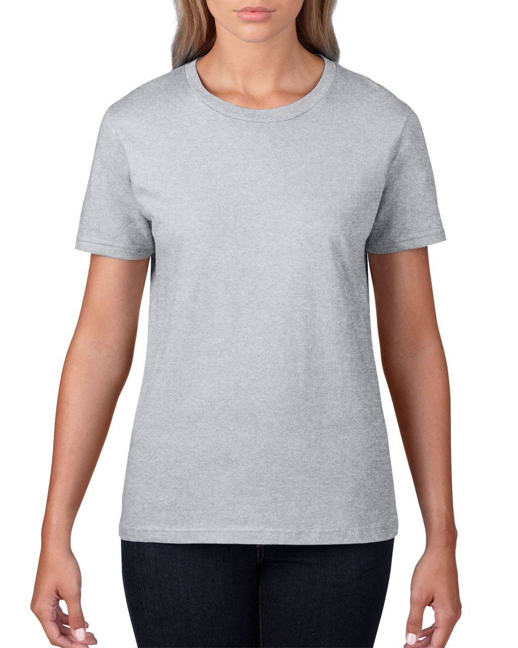 PREMIUM COTTON ® LADIES' T-SHIRT - RS Sport Grey - Main