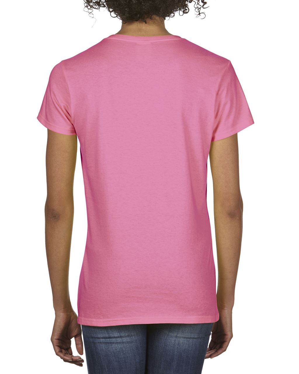 PREMIUM COTTON ® LADIES' V-NECK T-SHIRT - Azalea - Additional