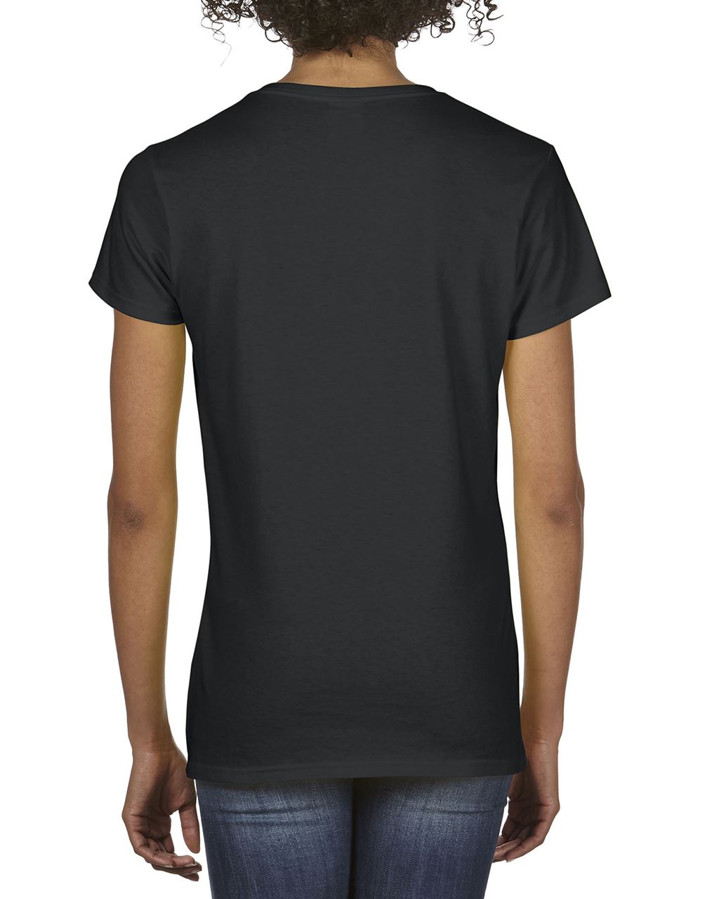 PREMIUM COTTON ® LADIES' V-NECK T-SHIRT - Black - Additional