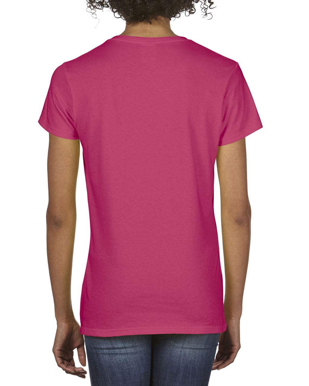 PREMIUM COTTON ® LADIES' V-NECK T-SHIRT - Heliconia - Additional