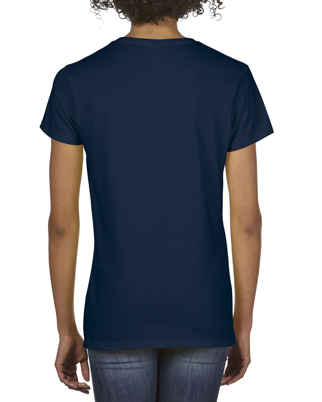 PREMIUM COTTON ® LADIES' V-NECK T-SHIRT - Navy - Additional