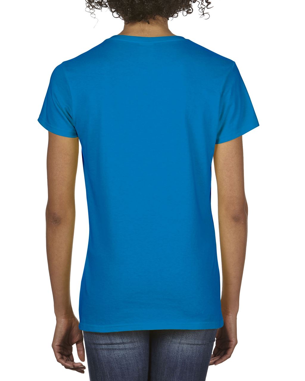 PREMIUM COTTON ® LADIES' V-NECK T-SHIRT - Sapphire - Additional