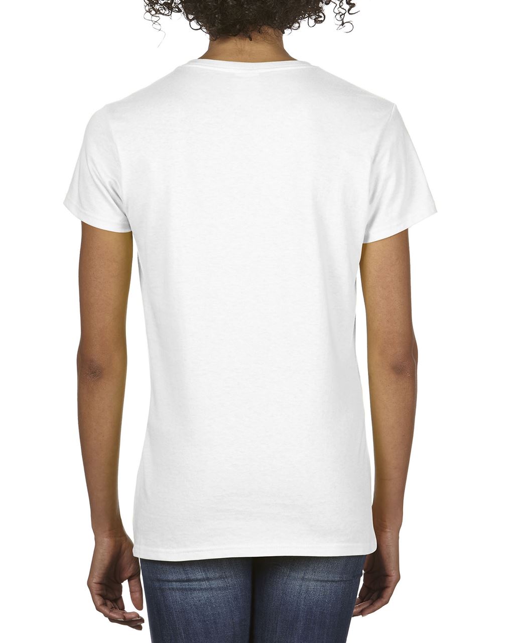 PREMIUM COTTON ® LADIES' V-NECK T-SHIRT - White - Additional